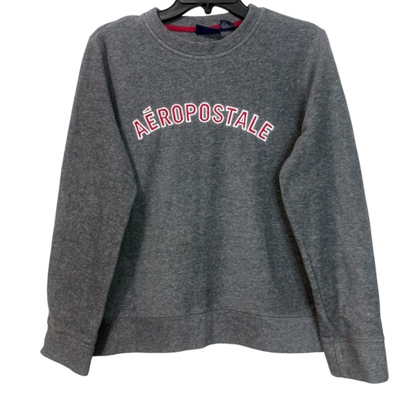 Vintage Y2K Aeropostale Men's Fleece Crewneck Sweater - Picture 2 of 5